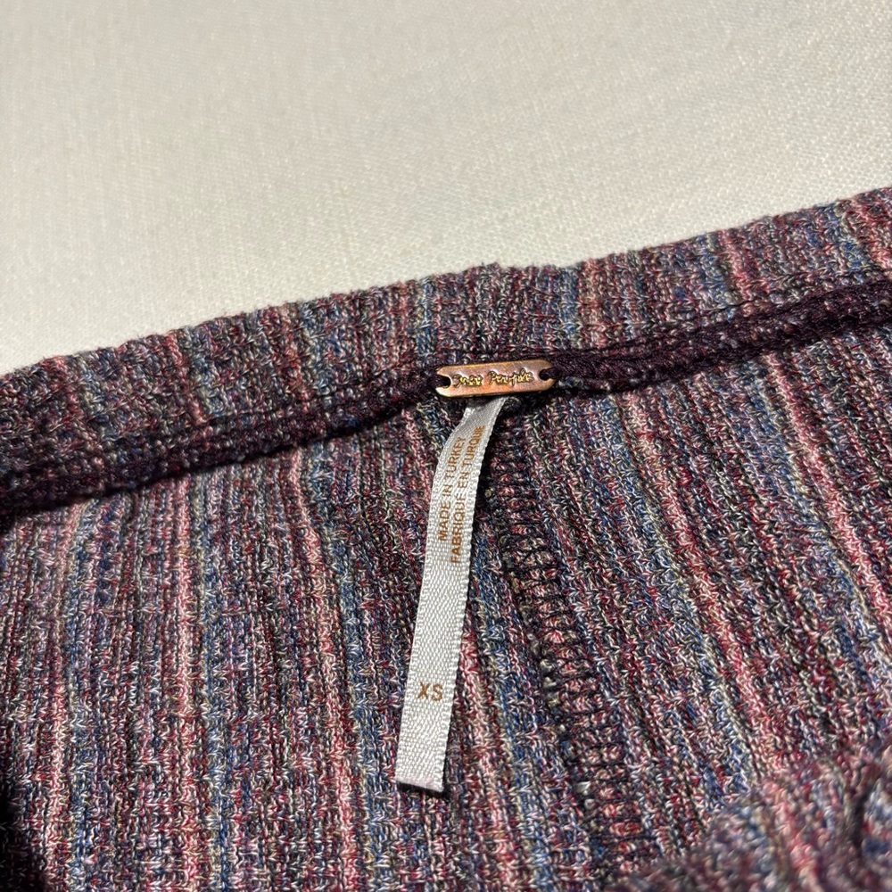 Free People Pull On Striped Flare Pants | XS - Picture 3 of 10